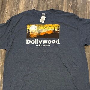 Gildan Navy Dollywood Graphic Tee